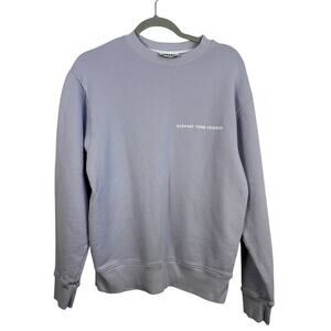 KROST Support Your Friends Purple Lavender Crewneck Men's Small EUC Cotton USA